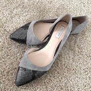 Cole Haan Bambra Dior Skimmer Flats 5.5 Grey Suede